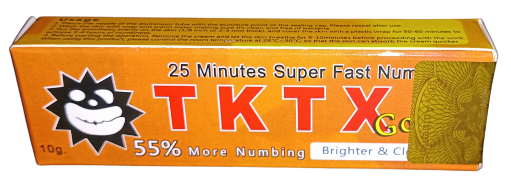 crema contro il dolore per tatuaggi TKTX 55%