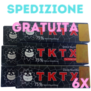 crema tatuaggio anestetica TKTX 75% Nero