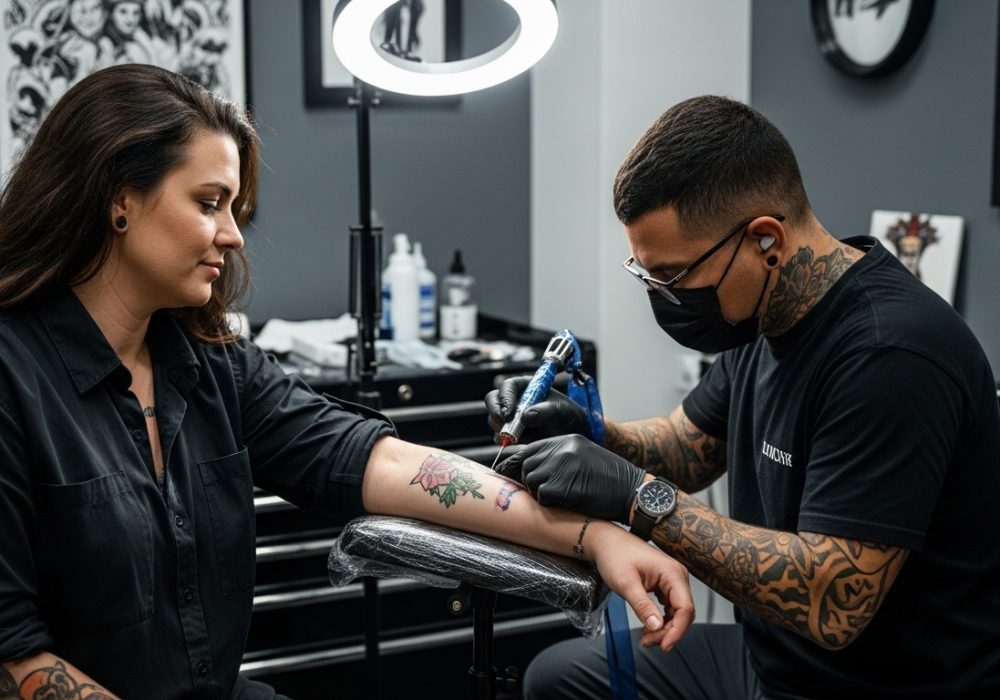 crema pre-tatuaggio applicazione studio