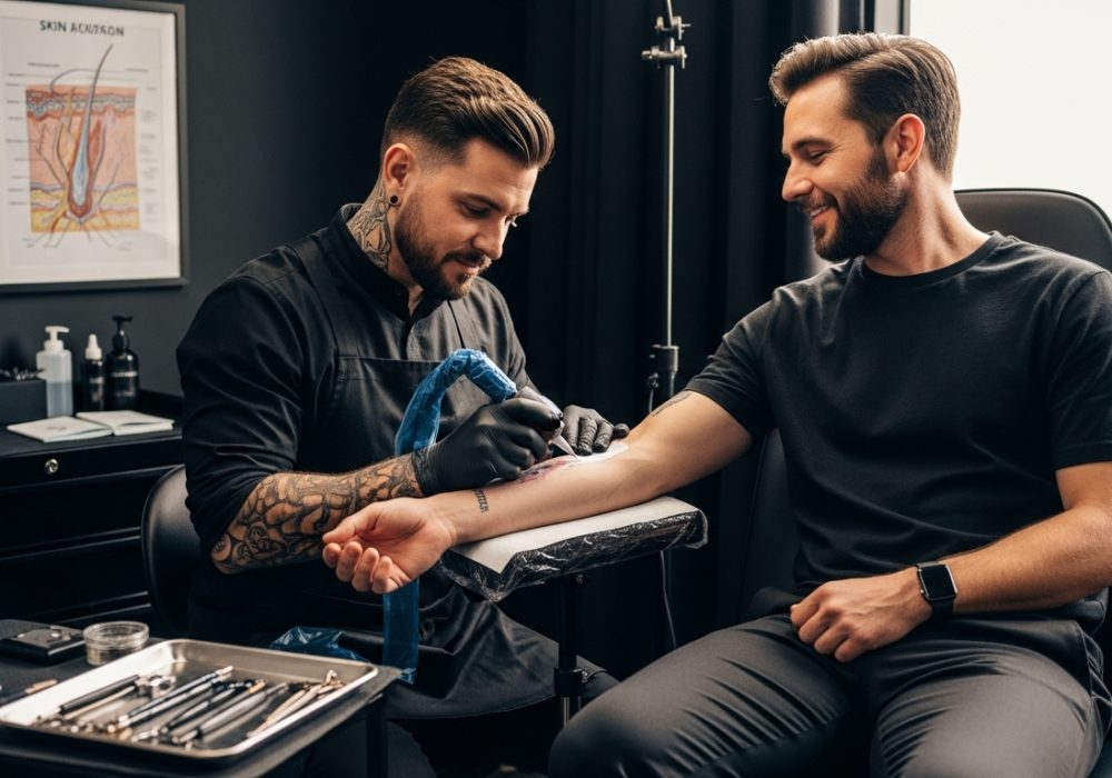 anestesia tattoo, preparazione tatuaggio, studio tattoo