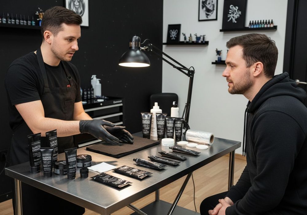 protocollo pre-tatuaggio indolore strumenti preparazione