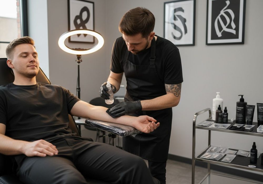 studio tatuaggi preparazione pelle