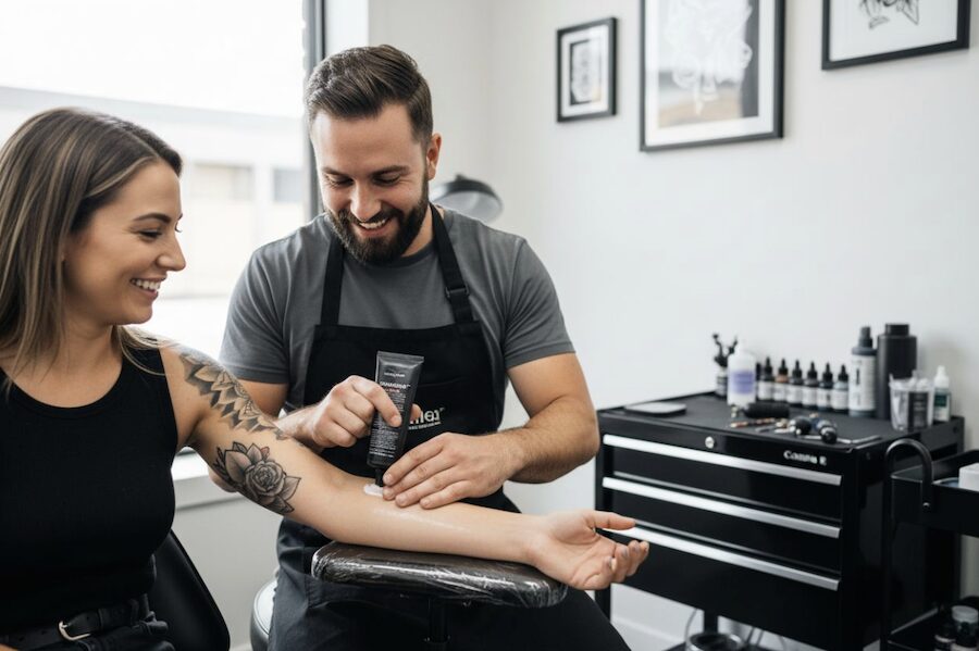 ruolo delle creme prima del tatuaggio