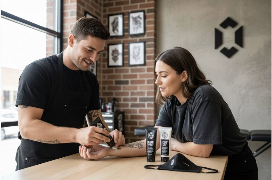 esempi di anestesia prima del tatuaggio