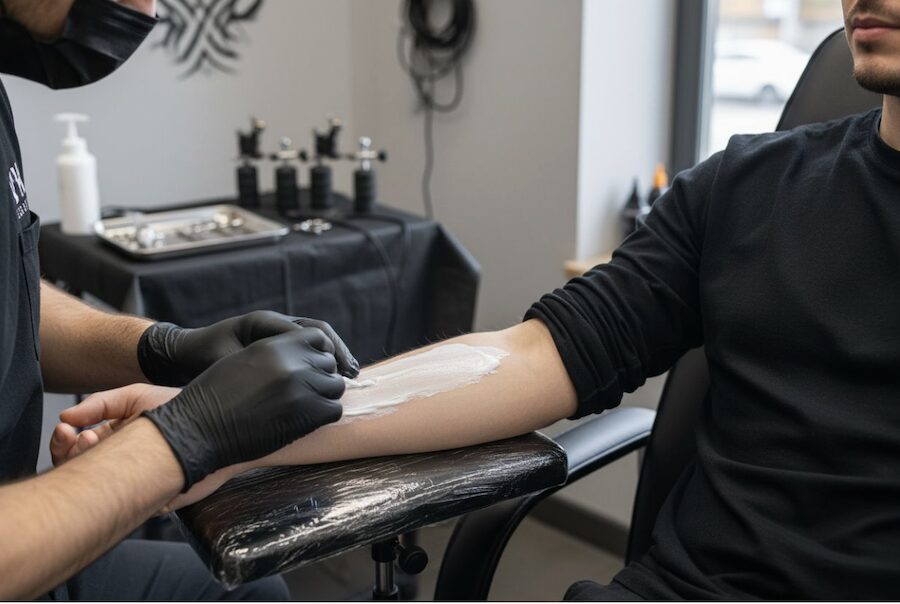 comfort durante il tatuaggio