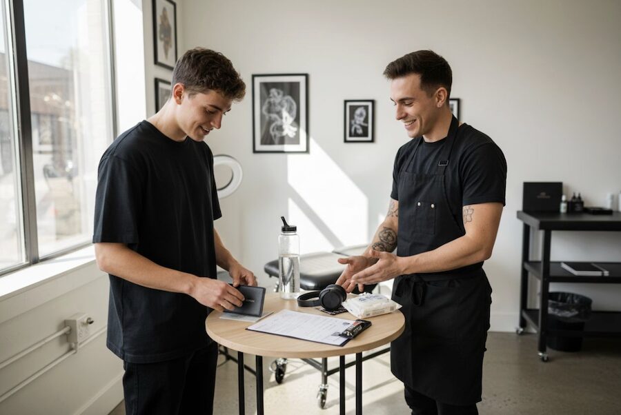 cosa portare alla prima seduta di tatuaggio