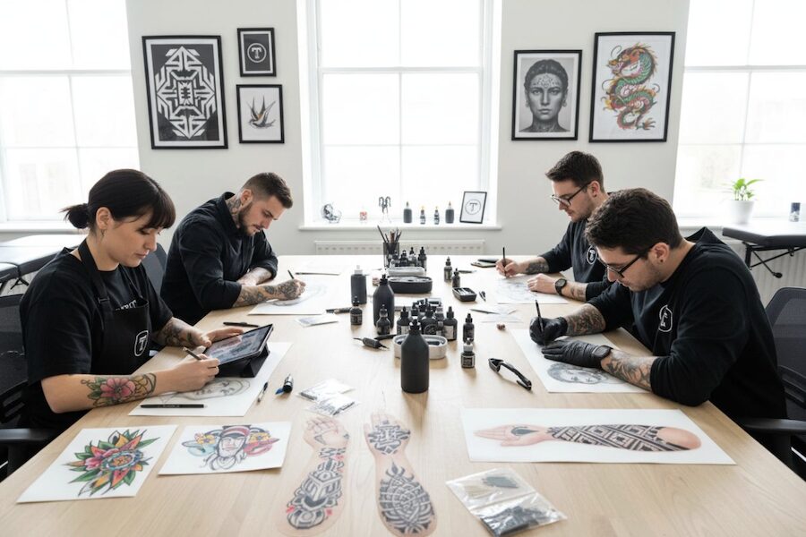 guida per studi di tatuaggi
