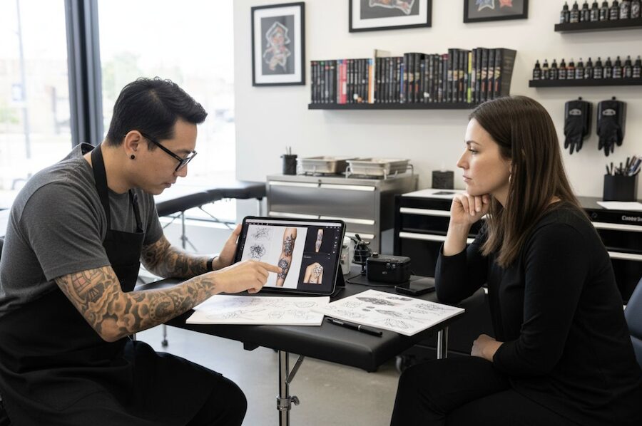 importanza della consulenza prima del tatuaggio