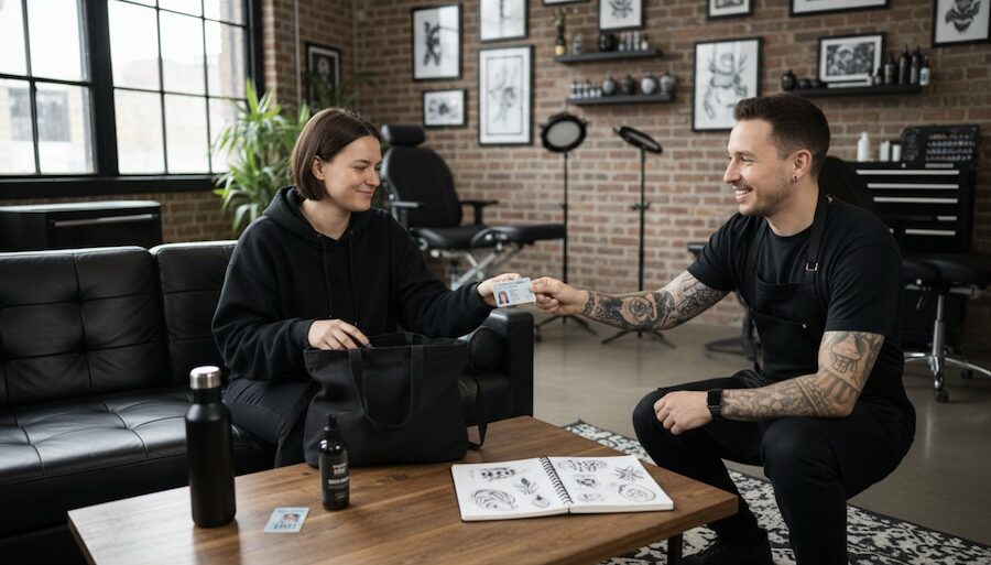 cosa portare a un appuntamento dal tatuatore